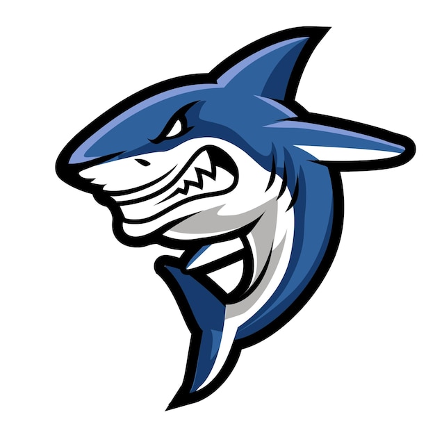 Shark mascot logo Shark esport logo