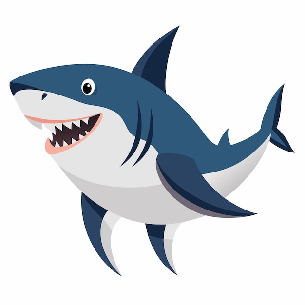 Vector shark vector art illustration 19