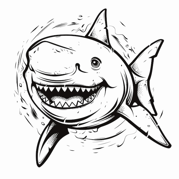 Shark vector cute