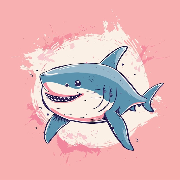 Shark vector cute