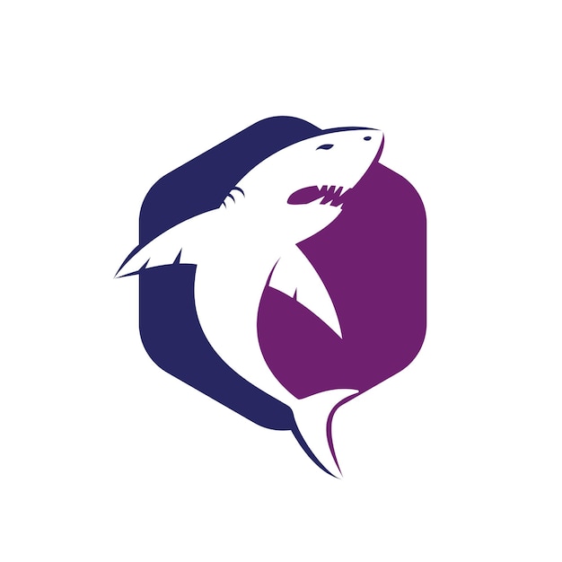 Shark vector logo design