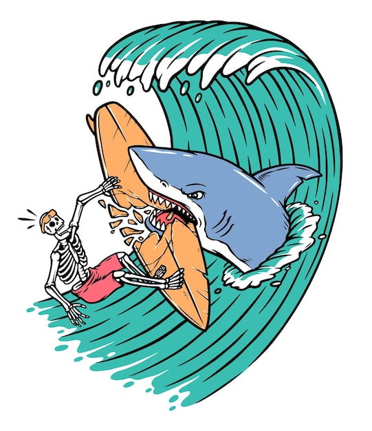 Sharks attack surfers