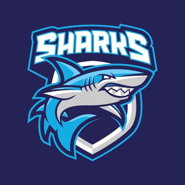 Sharks mascot ogo concept