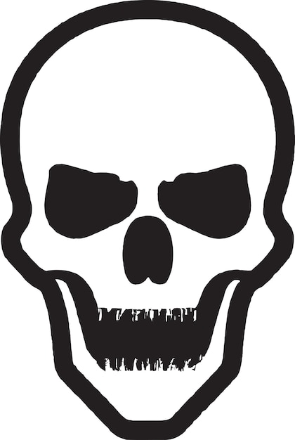 Shattered Skull Logo Icon Vector