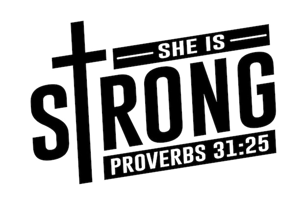 Vector she is strong svg