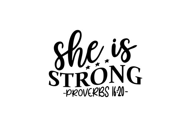 Vector she is strong vector file