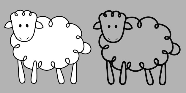 Sheep icon isolated vector illustration