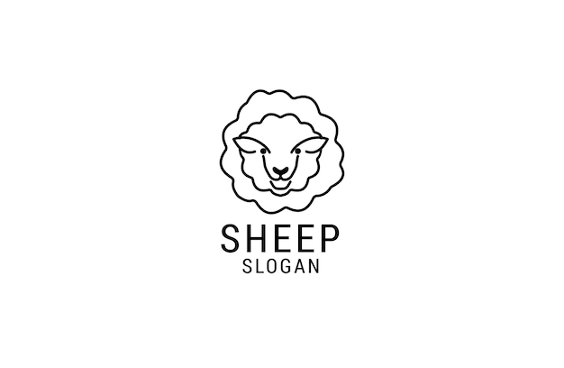 Sheep logo icon design template. luxury, premium vector