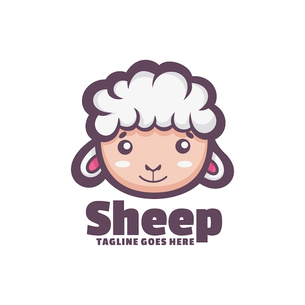 Sheep logo with the title'sheep logo '