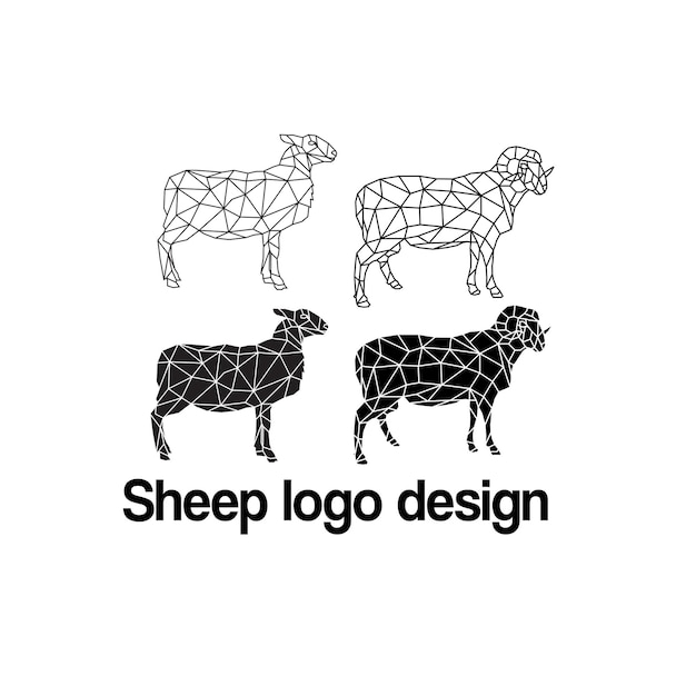 Sheep vector logo design