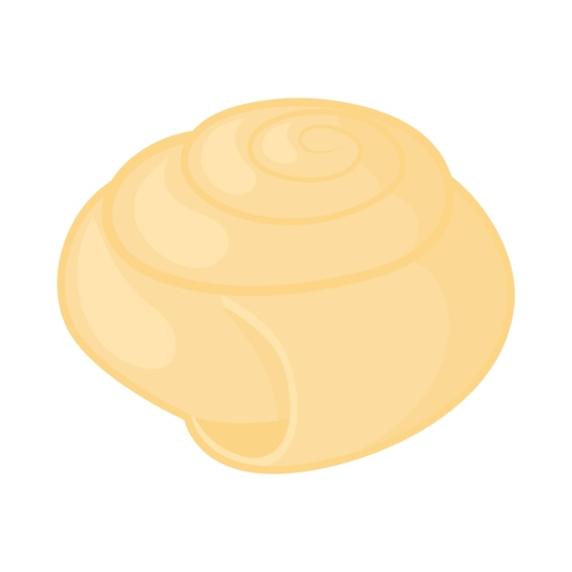 Shell icon in cartoon style on a white background