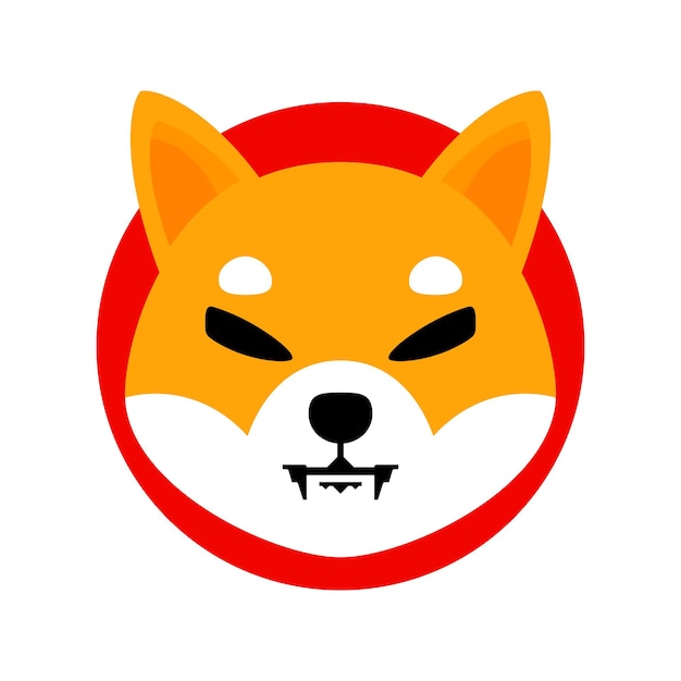 Shiba Inu coin. SHIB cryptocurrency token. Digital money. Shiba Inu coin icon