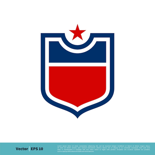 Shield Emblem Sport Team Icon Vector Logo Template Illustration Design Vector EPS 10