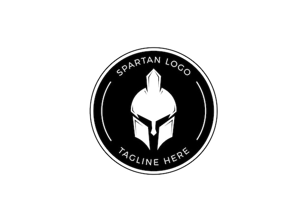 Vector shield and helmet of the spartan warrior symbol, emblem. spartan helmet logo