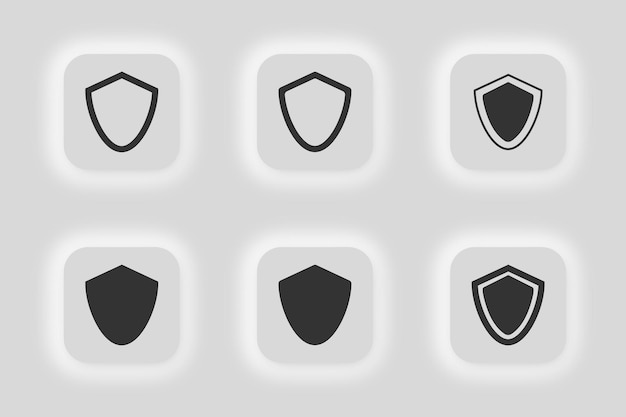 Shield icon Defence illustration symbol banner vector