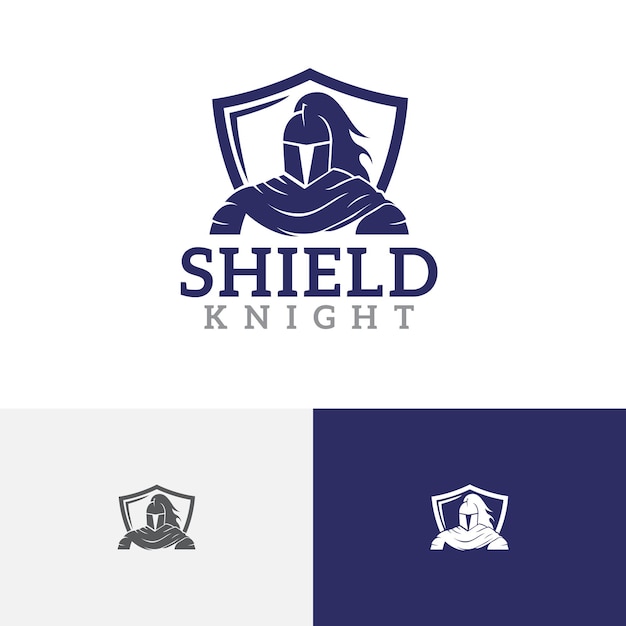 Shield Knight Spartan Soldier Warrior Armour Emblem Logo