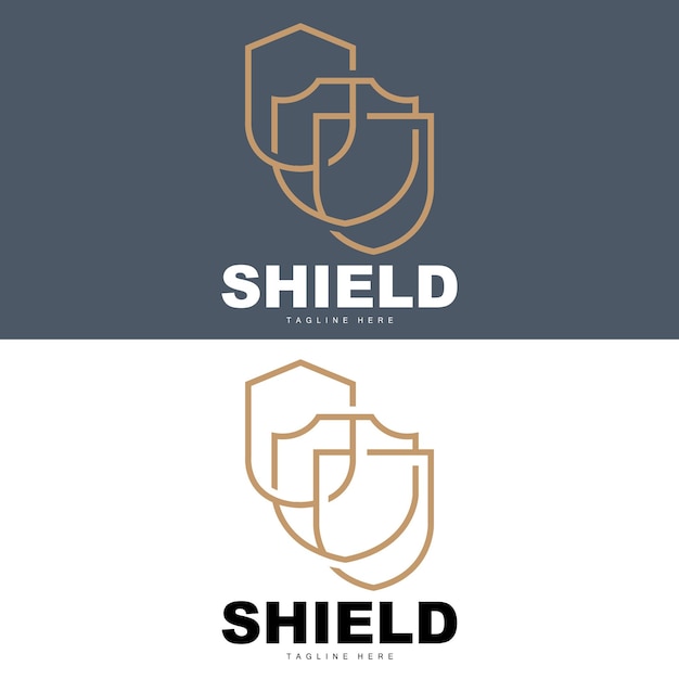 Shield Logo Antivirus Protection Security Vector Simple Gaming Logo Shield Design