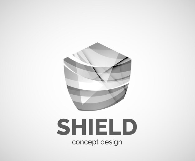 Vector shield logo business branding icon