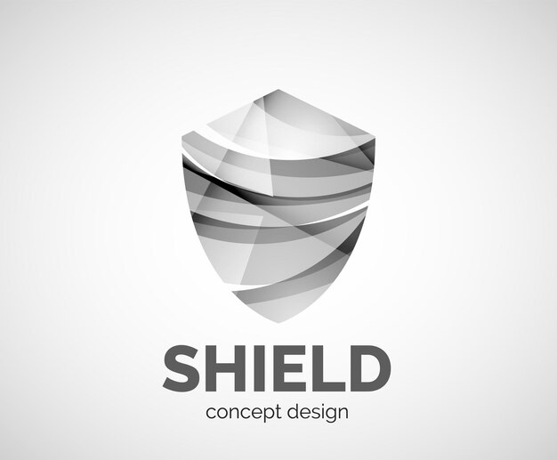 Vector shield logo business branding icon