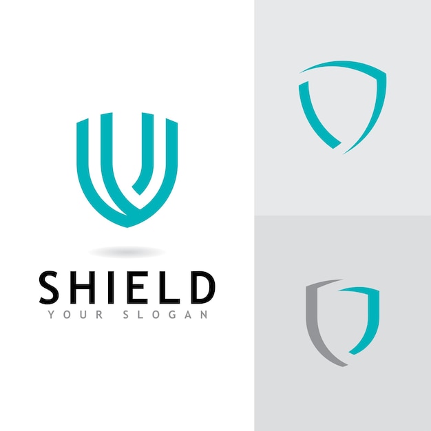 Shield logo icon design template