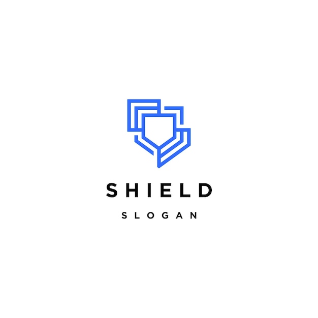 Shield logo icon design template