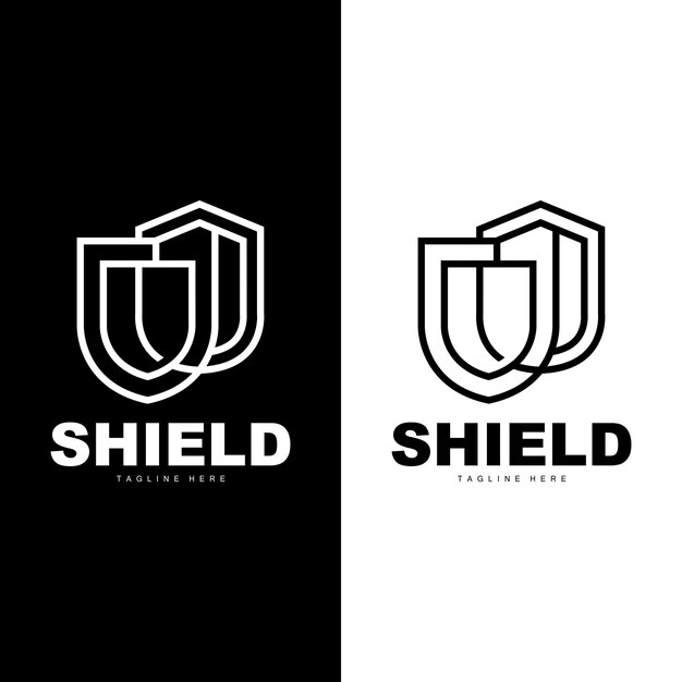 Shield Logo Vector Design Security Illustration Symbol Templet