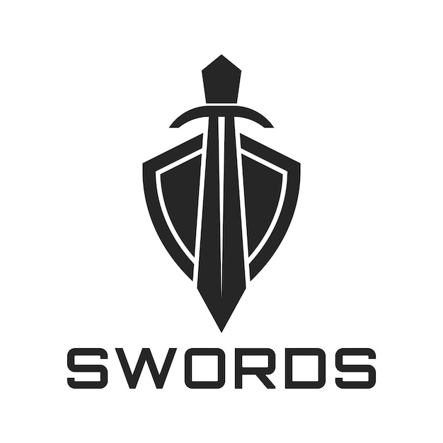 Shield Sword Guardian Logo Template