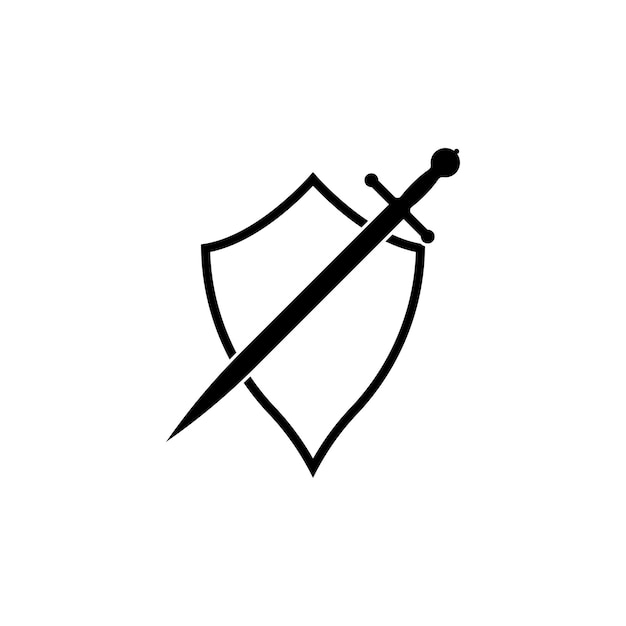 Shield and sword icon