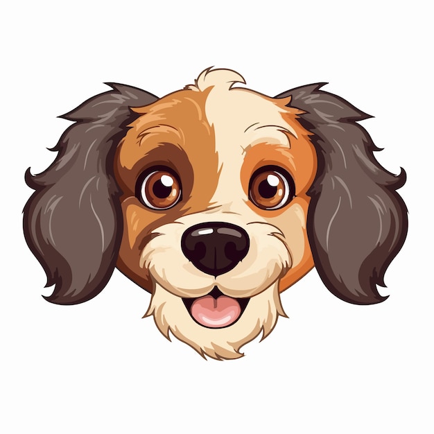 Vector shih tzu dog illustration