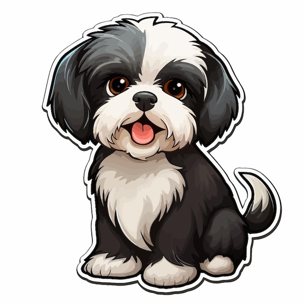 shih tzu sticker for phone