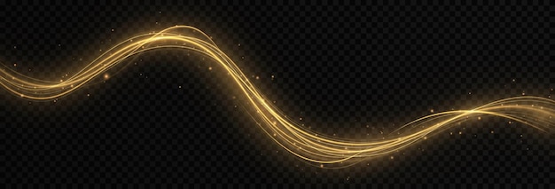 Shimmering star dust trail Glow effect Vector magic concept