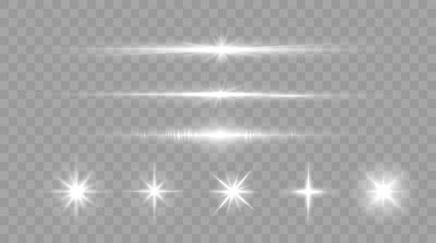 Shine glowing stars Vector Shining Sparks