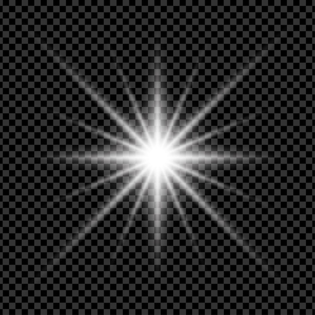 Vector shining star effect design