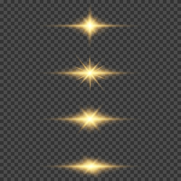 Shining star, the sun particles and sparks with a highlight effect, color bokeh lights glitter and sequins