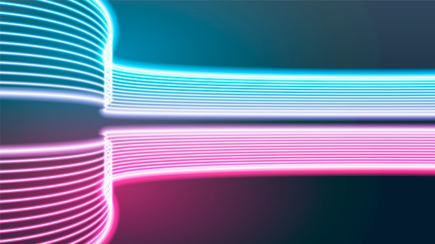 Shining swirl neon lights Abstract Background