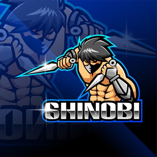 Shinobi esport mascot logo design