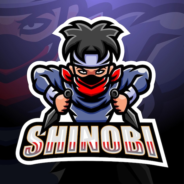 Shinobi mascot esport illustration