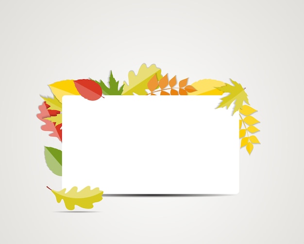 Shiny Autumn Natural Leaves Background. Vector Illustration. EPS10