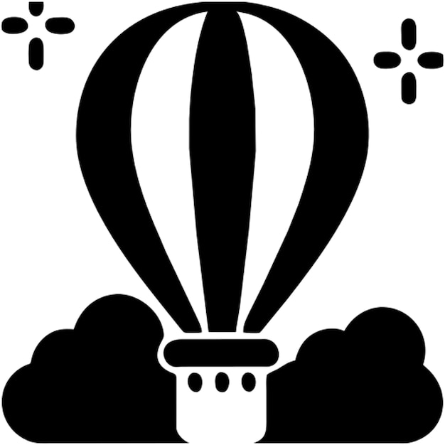 shiny balloon pictogram