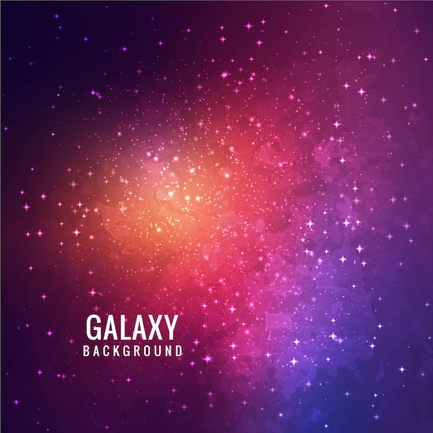 Shiny colorful galaxy background design