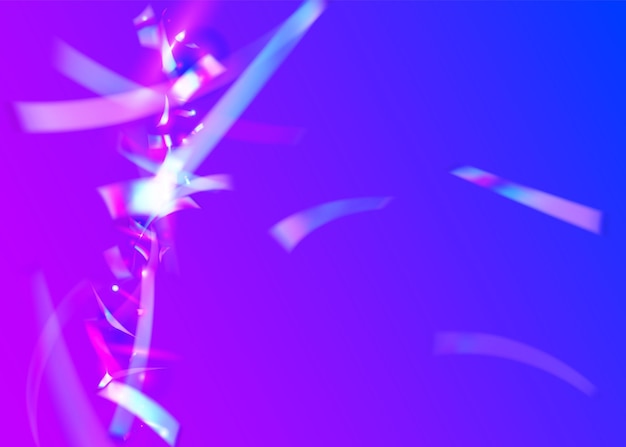 Shiny confetti with neon lights