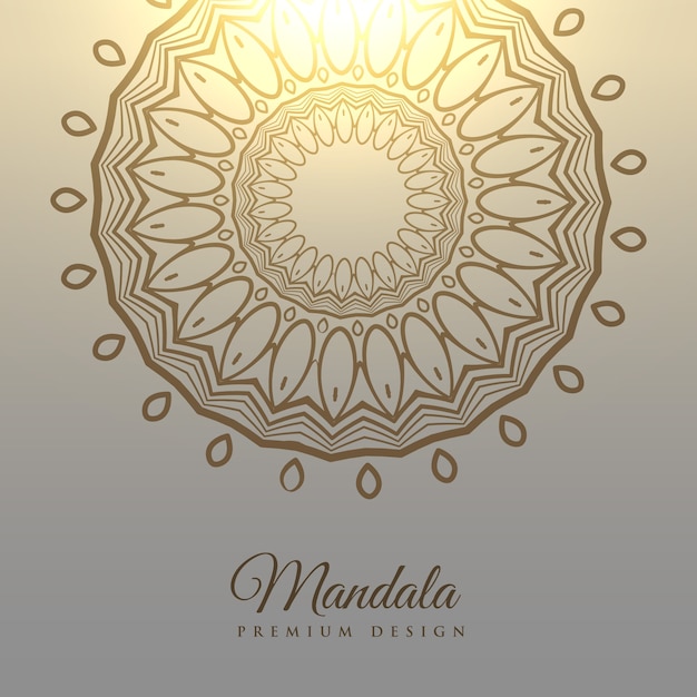 Shiny decorative mandala design