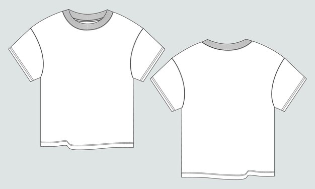 A shirt is shown with a white outline.