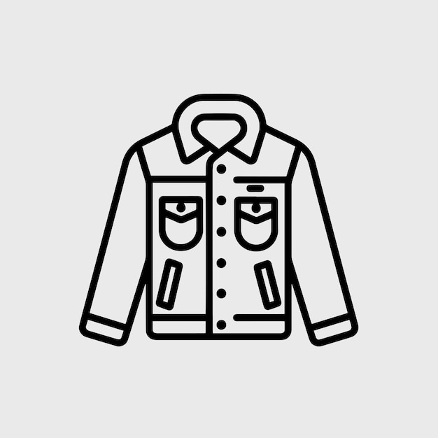 Shirt Outline Drawing Icon Vector Art