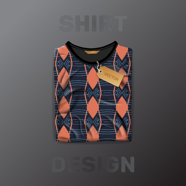 Shirt pattern template