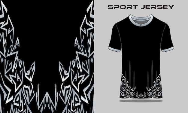 Shirt template racing jersey design soccer jersey Free Vector