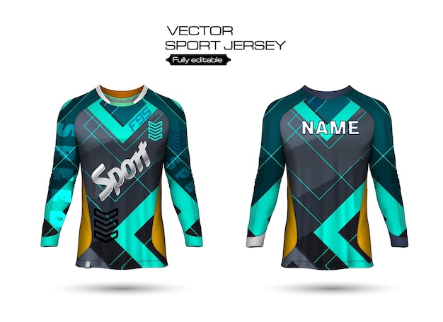 Shirt template, racing jersey design, soccer jersey