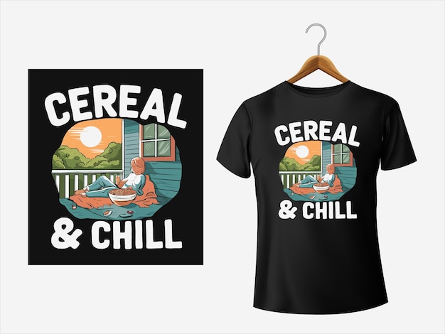 Vector a shirt that says cereal and and and and and and and and and and and and the words  cereal