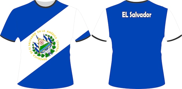 A shirt that says EI Salvador Flag on it