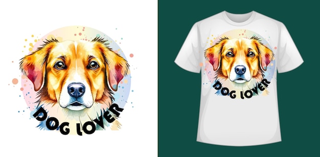 Vector a shirt that says love dog on it